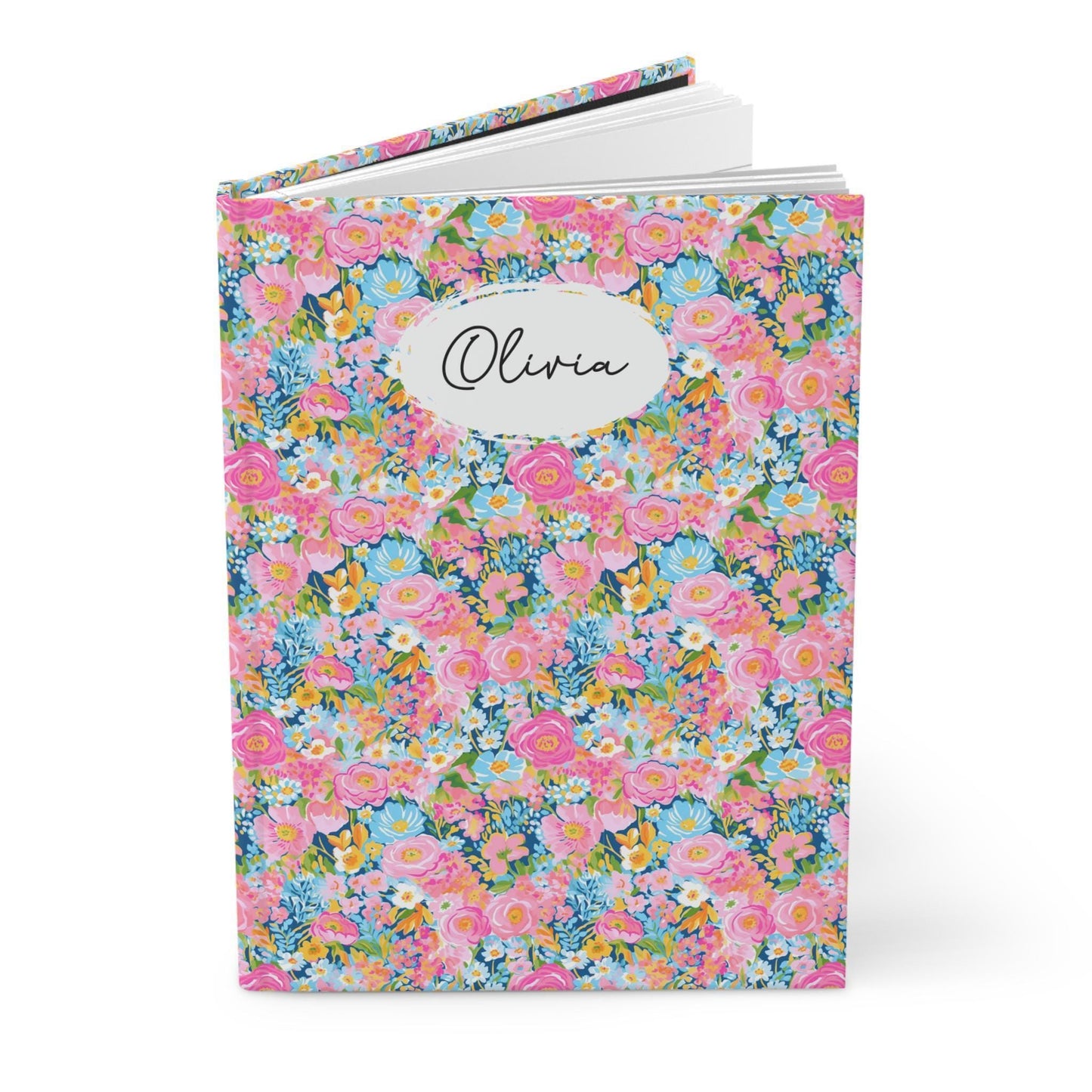 Personalized Floral Journal
