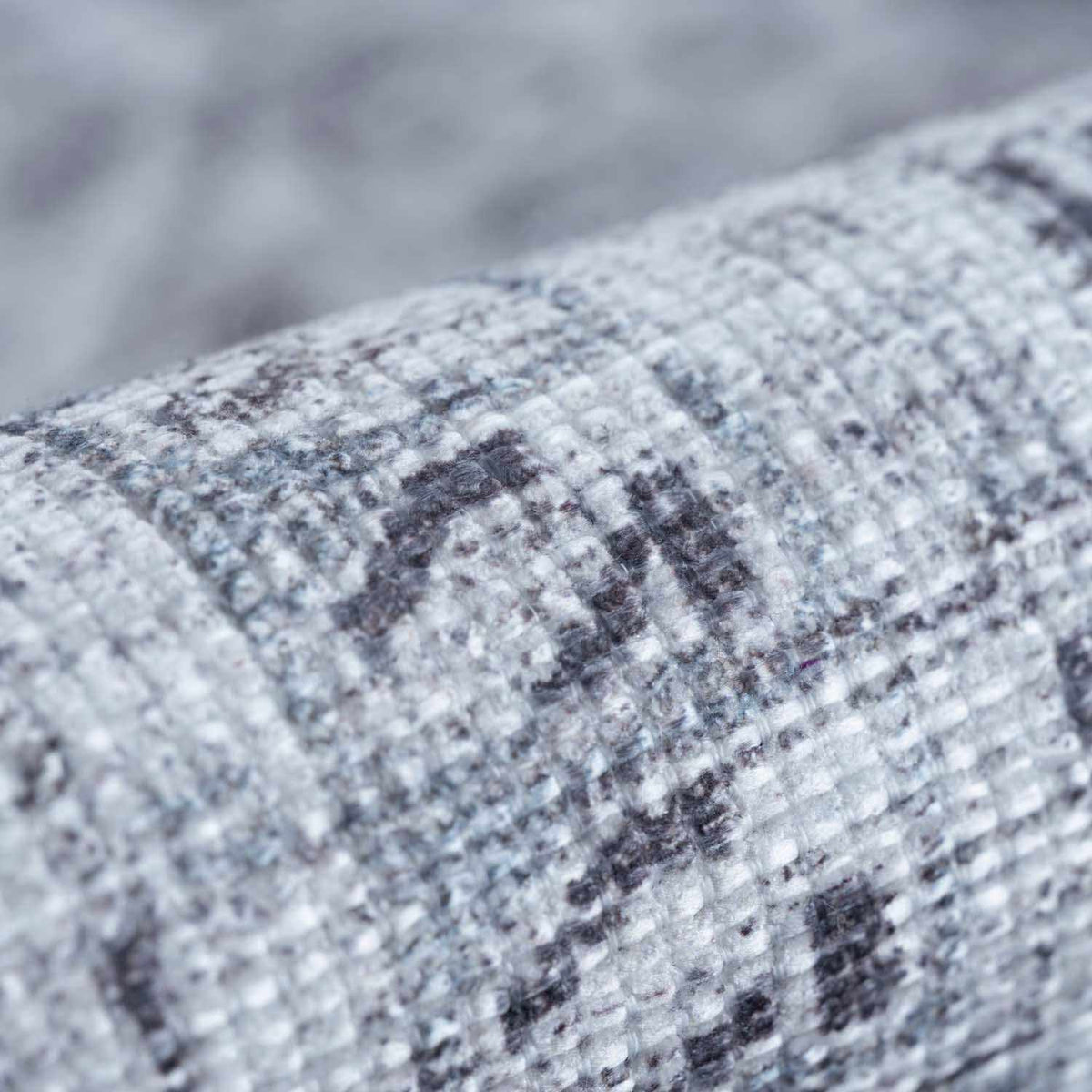 Barny Gray Denim Washable Rug - Clearance