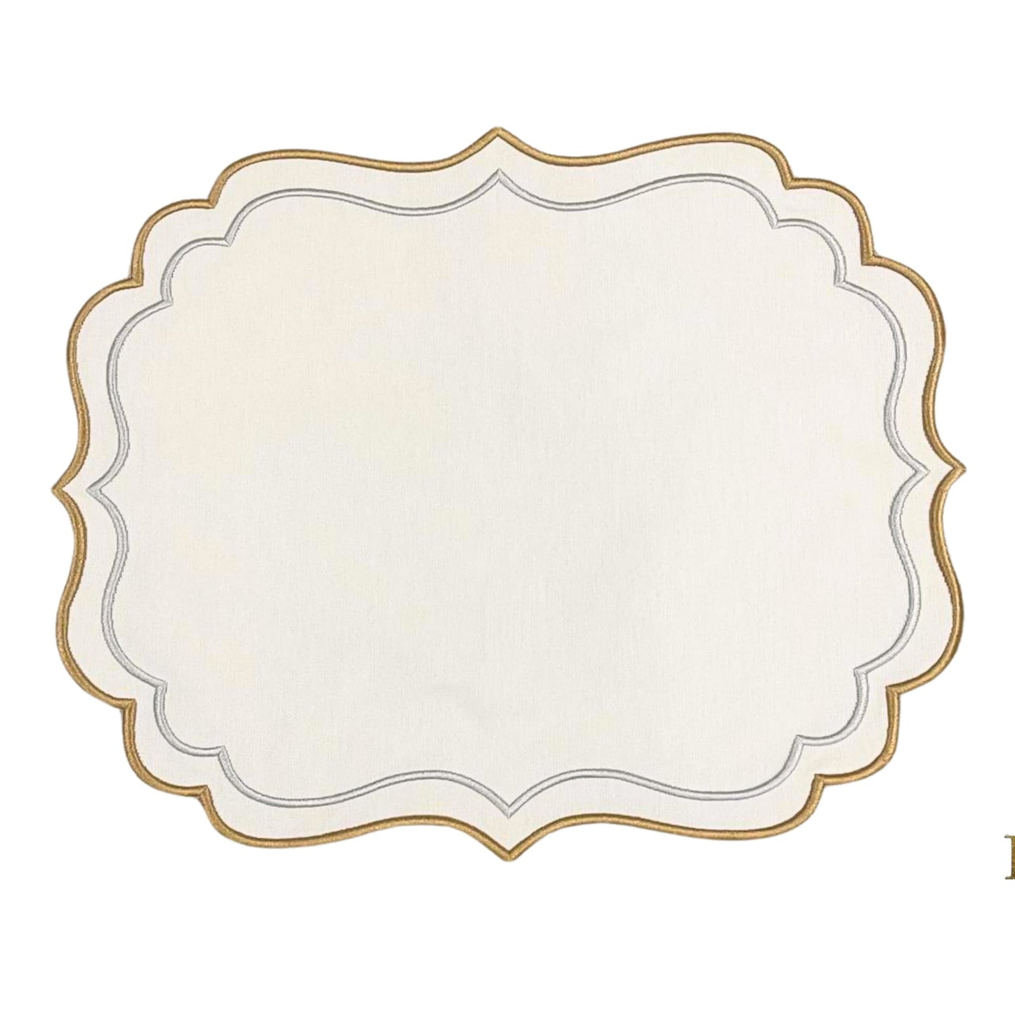 ARISTA IVORY RECTANGLE FABRIC PLACEMAT