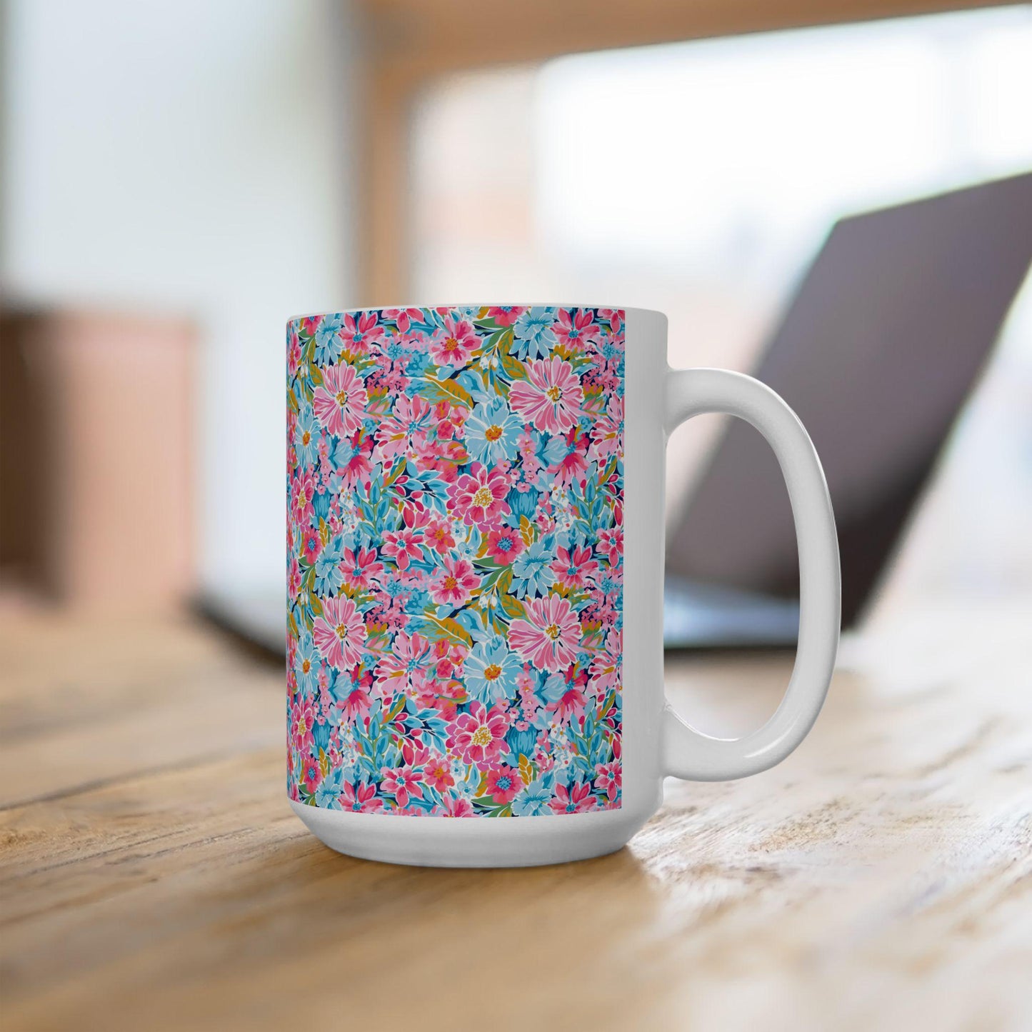Coffee Mug, Bright Flowers