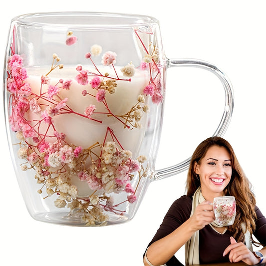 Double-Walled Insulated Borosilicate Glass Coffee Mug
