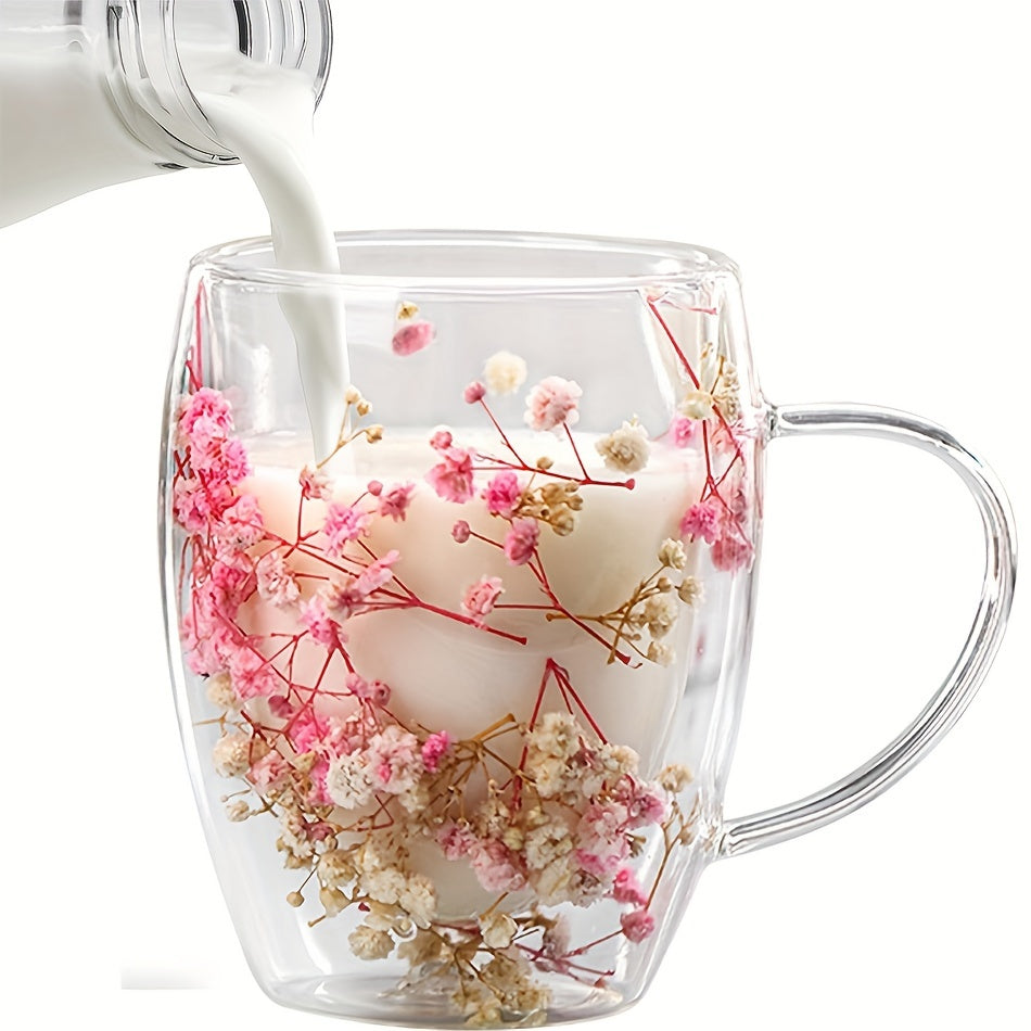 Double-Walled Insulated Borosilicate Glass Coffee Mug