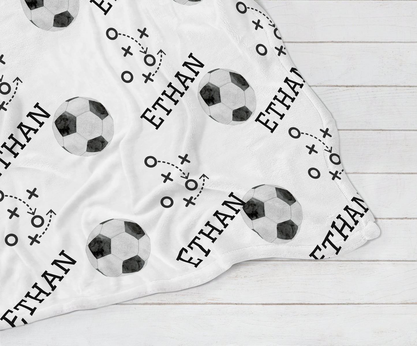 Personalized Sports Blanket - Soccer