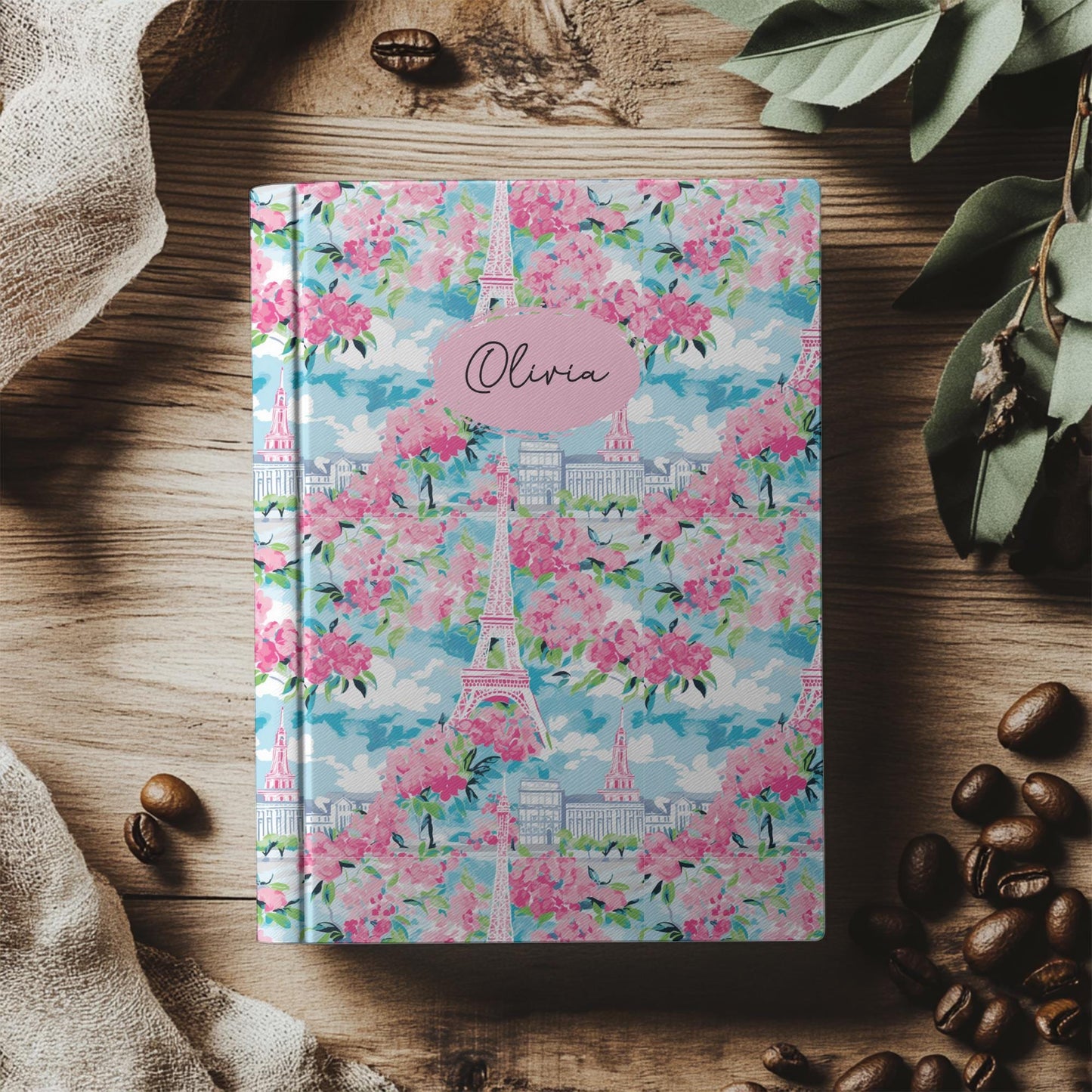 Personalized Floral Journal