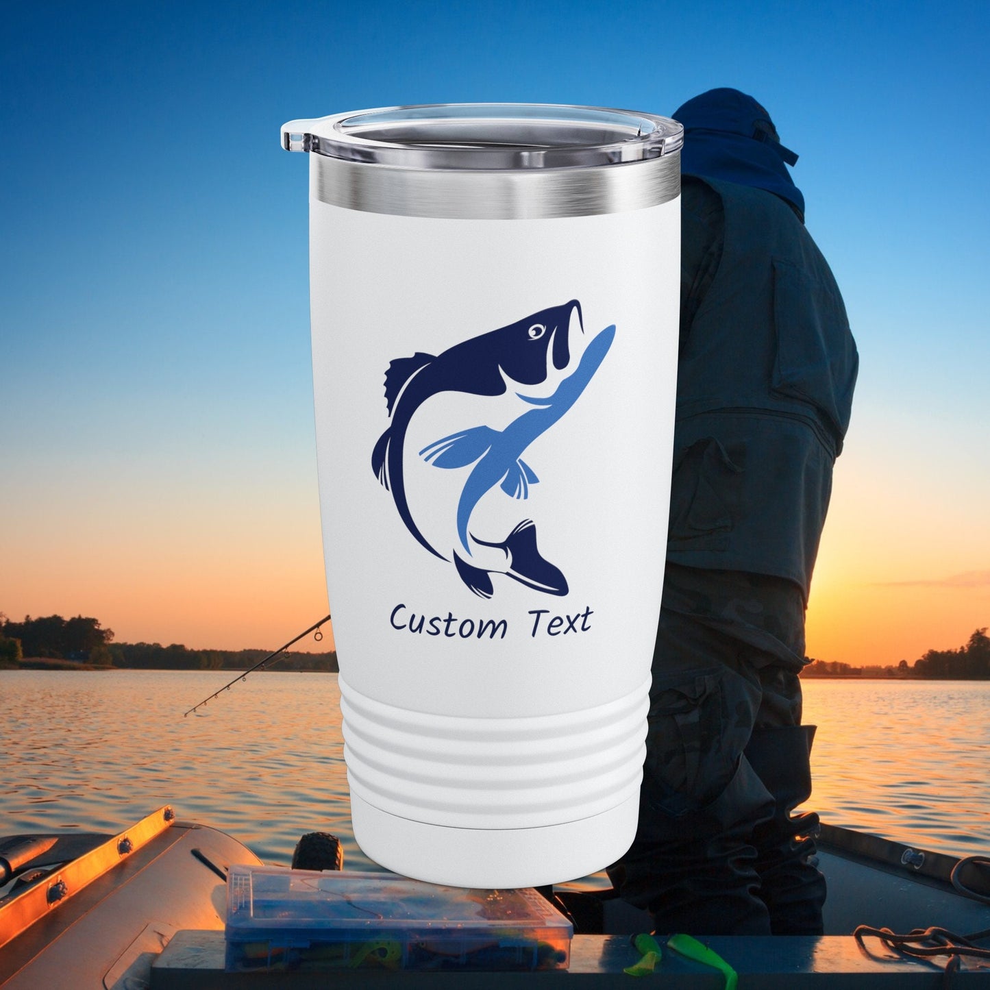 Gift for Dad, Father's Day Gift, Fishing Personalized Cup