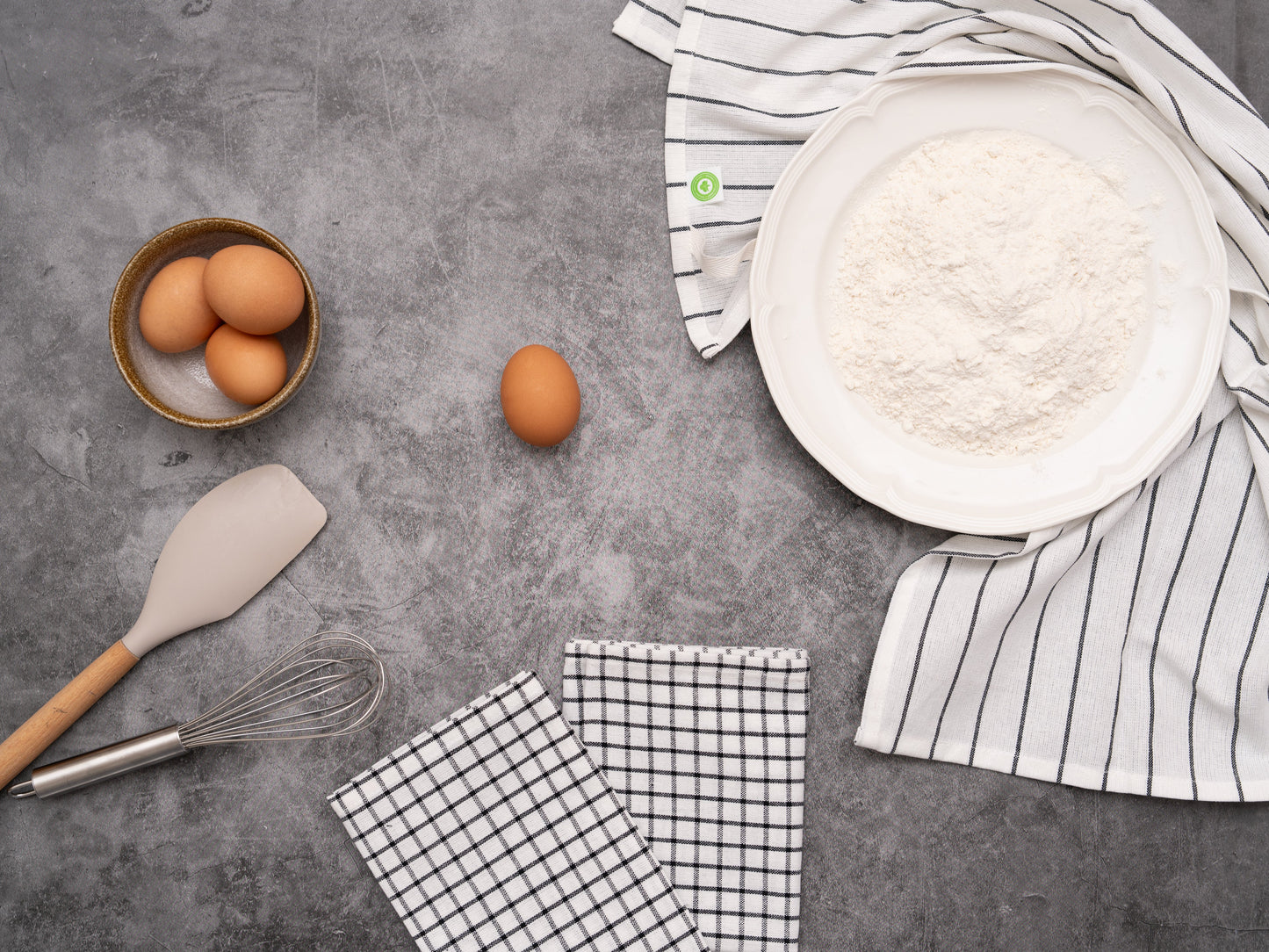 Stripe & Check Kitchen Towel Set