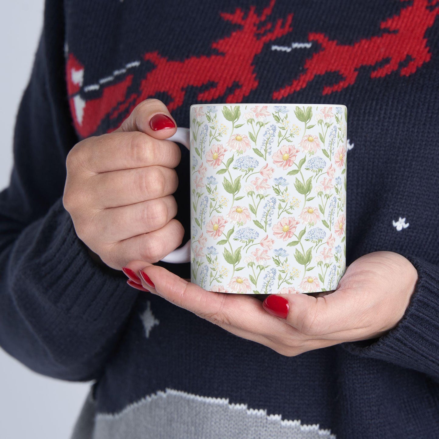 Coffee Mug, Pastel Floral