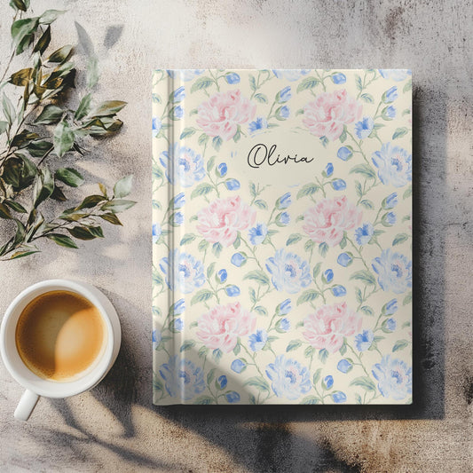 Personalized Floral Journal