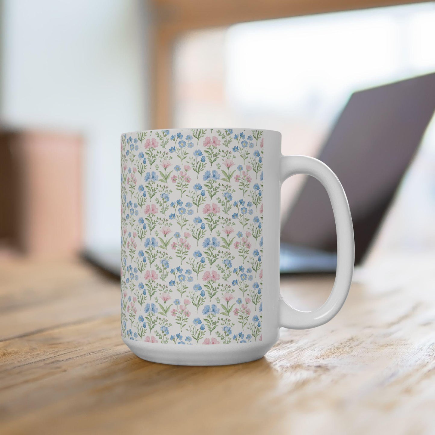 Coffee Mug, Watercolor Floral