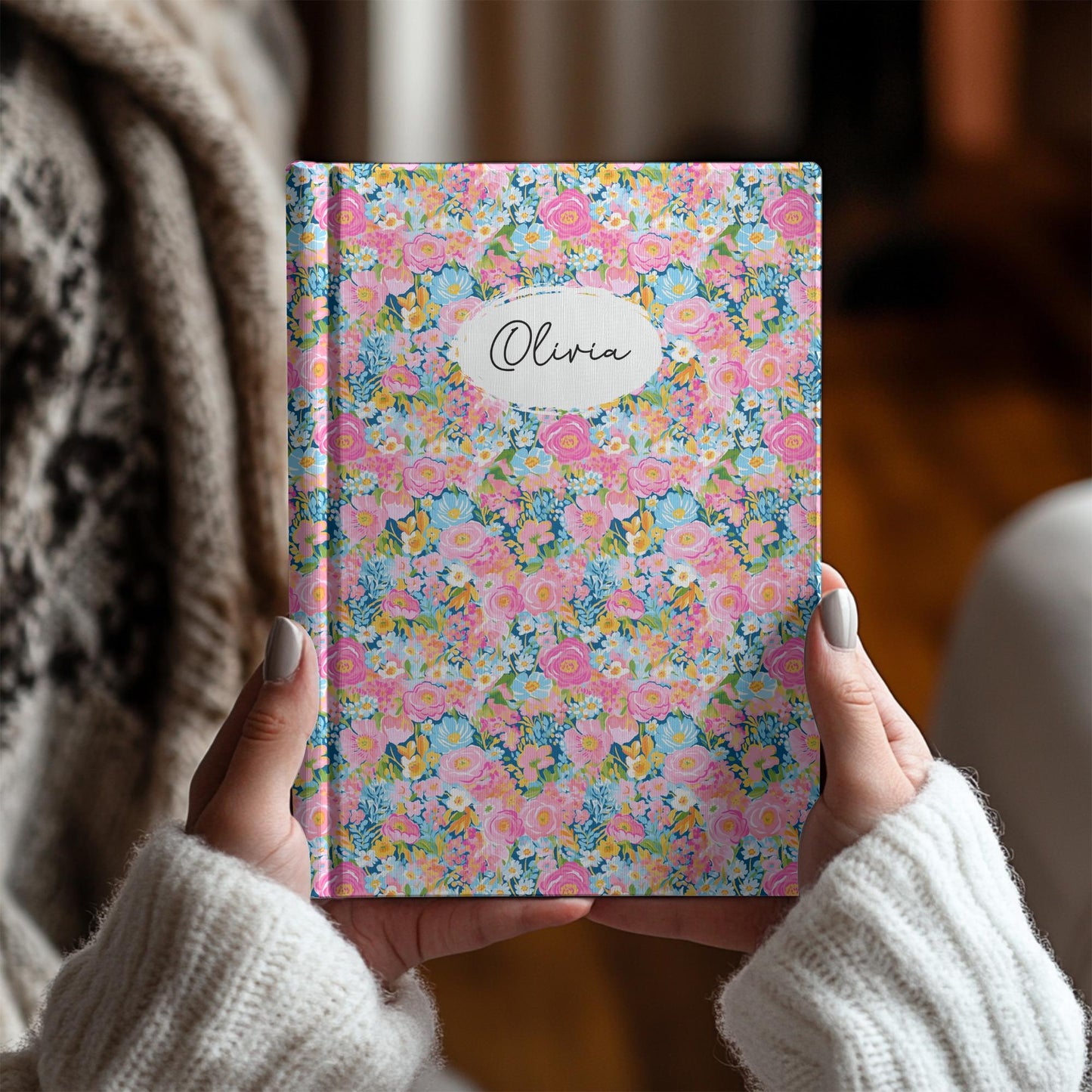 Personalized Floral Journal