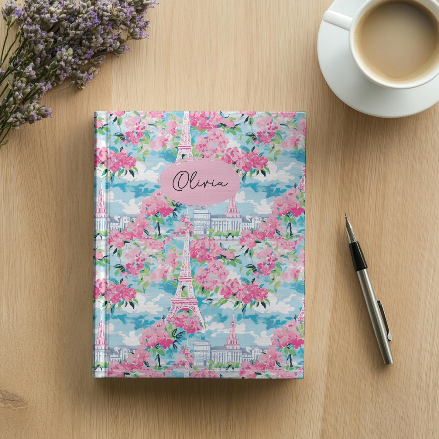 Personalized Floral Journal