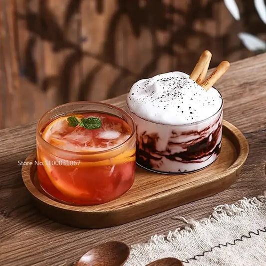 DecorBites™ Glass Afternoon Tea Dessert Bowl for One Person