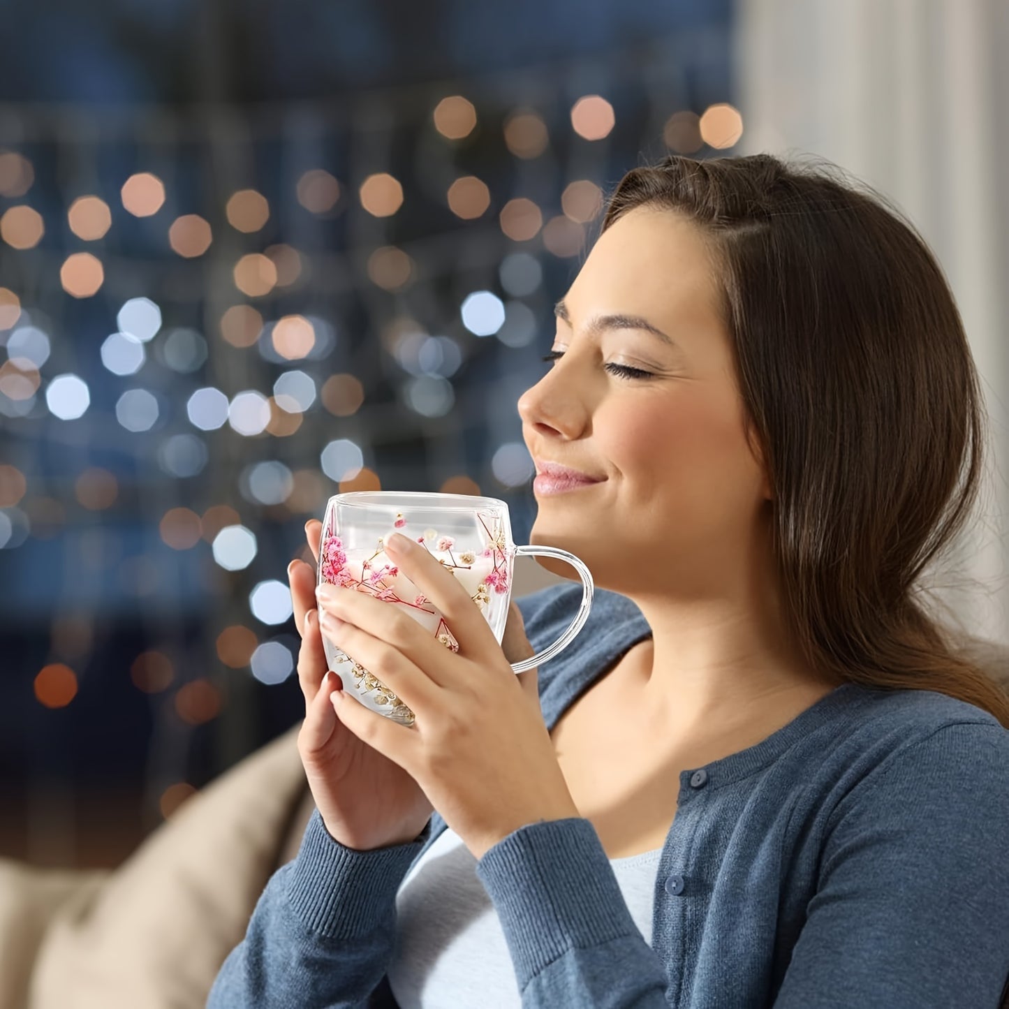 Double-Walled Insulated Borosilicate Glass Coffee Mug