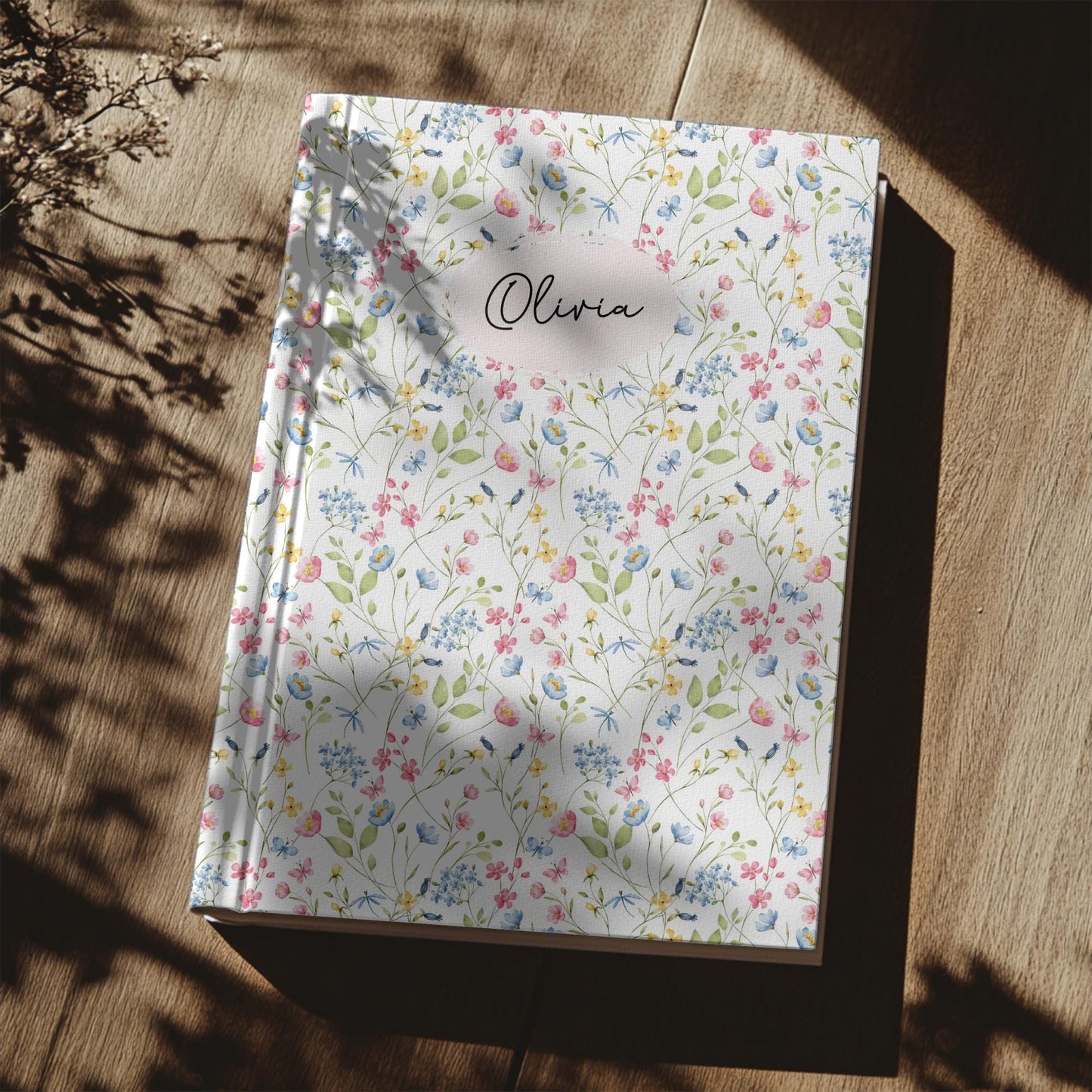 Personalized Floral Journal