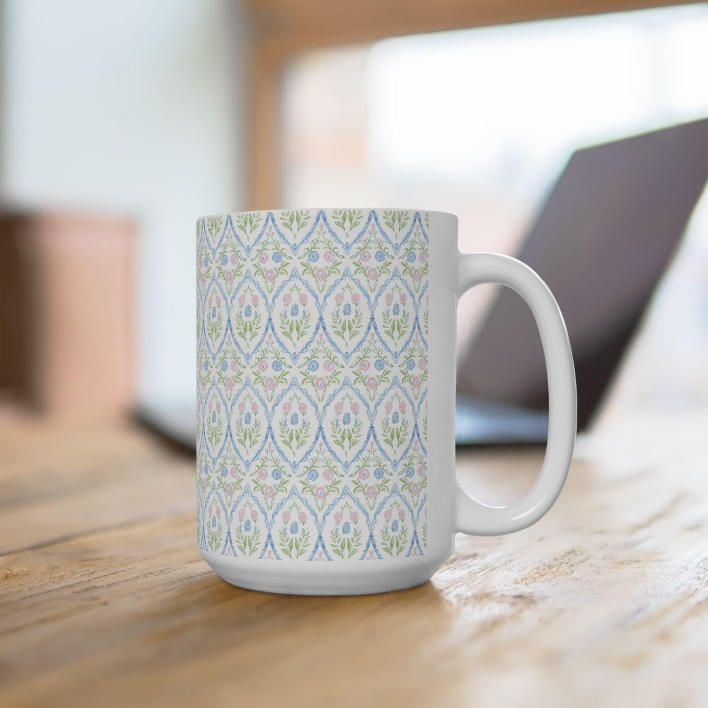 Coffee Mug, Preppy Floral