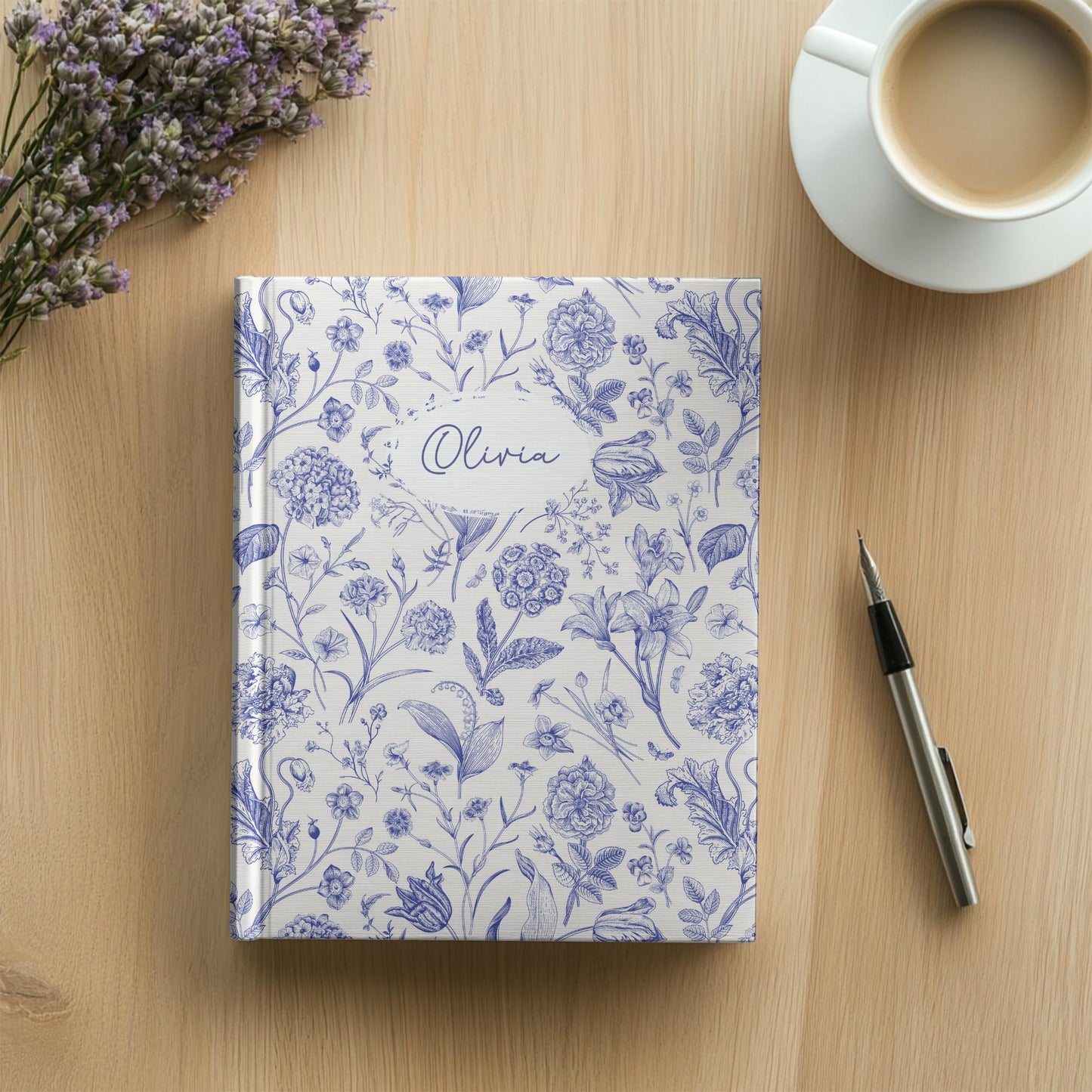 Personalized Floral Journal