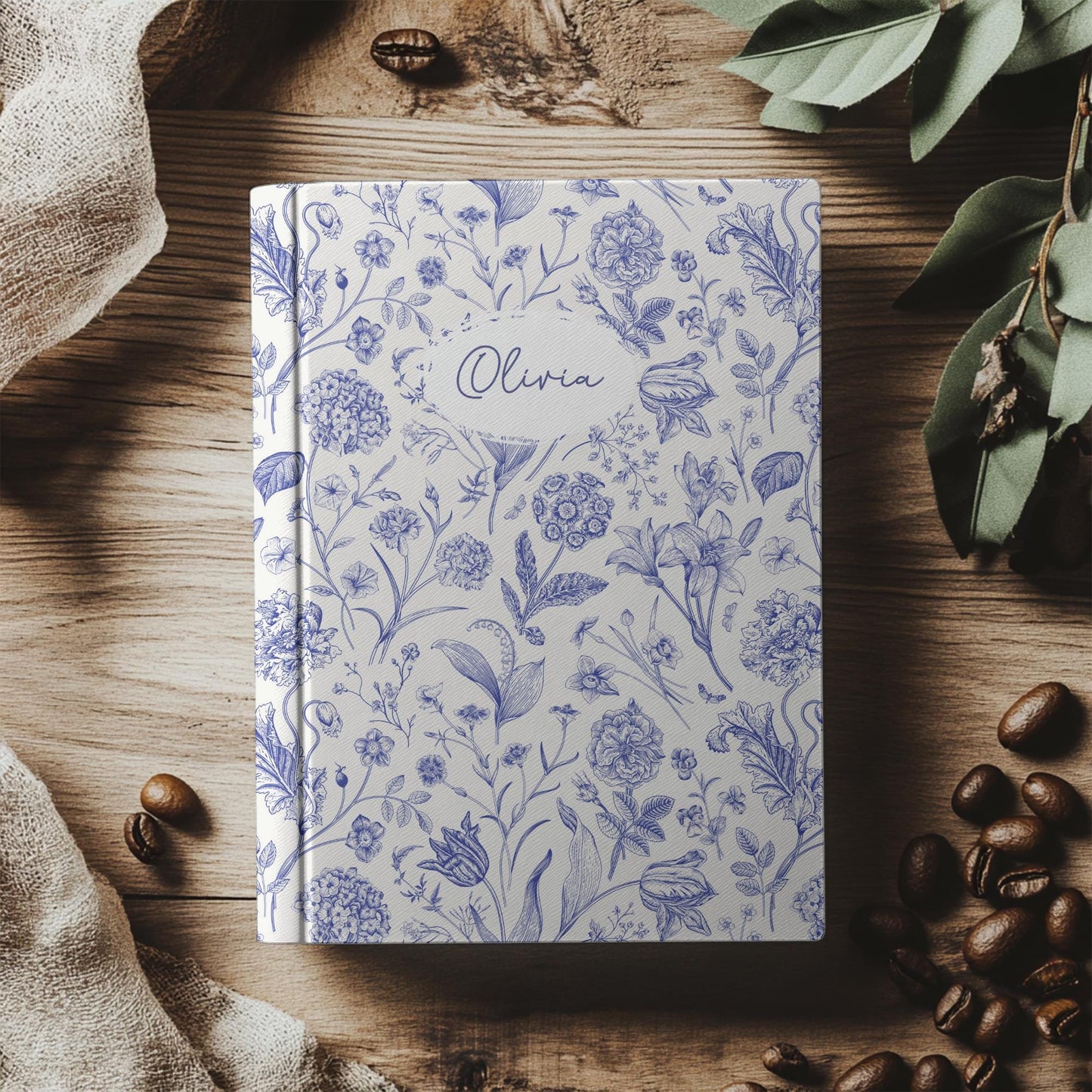 Personalized Floral Journal