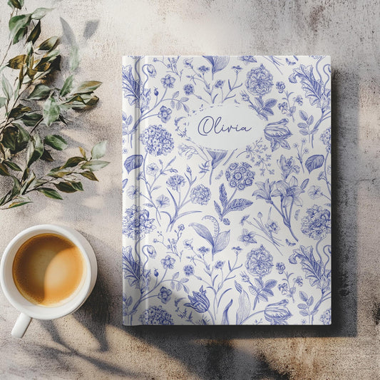Personalized Floral Journal