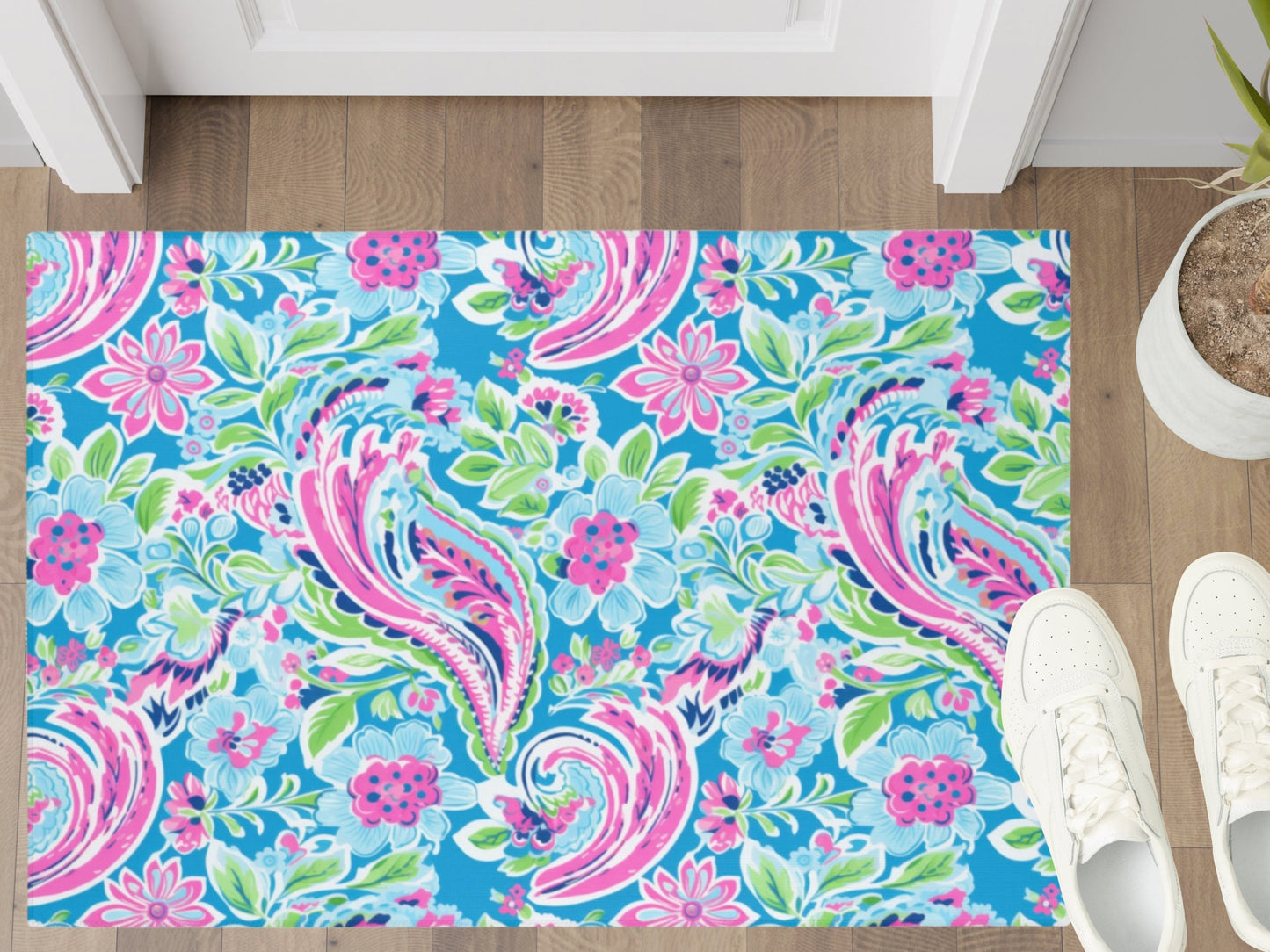 Custom Rug, Preppy Paisley