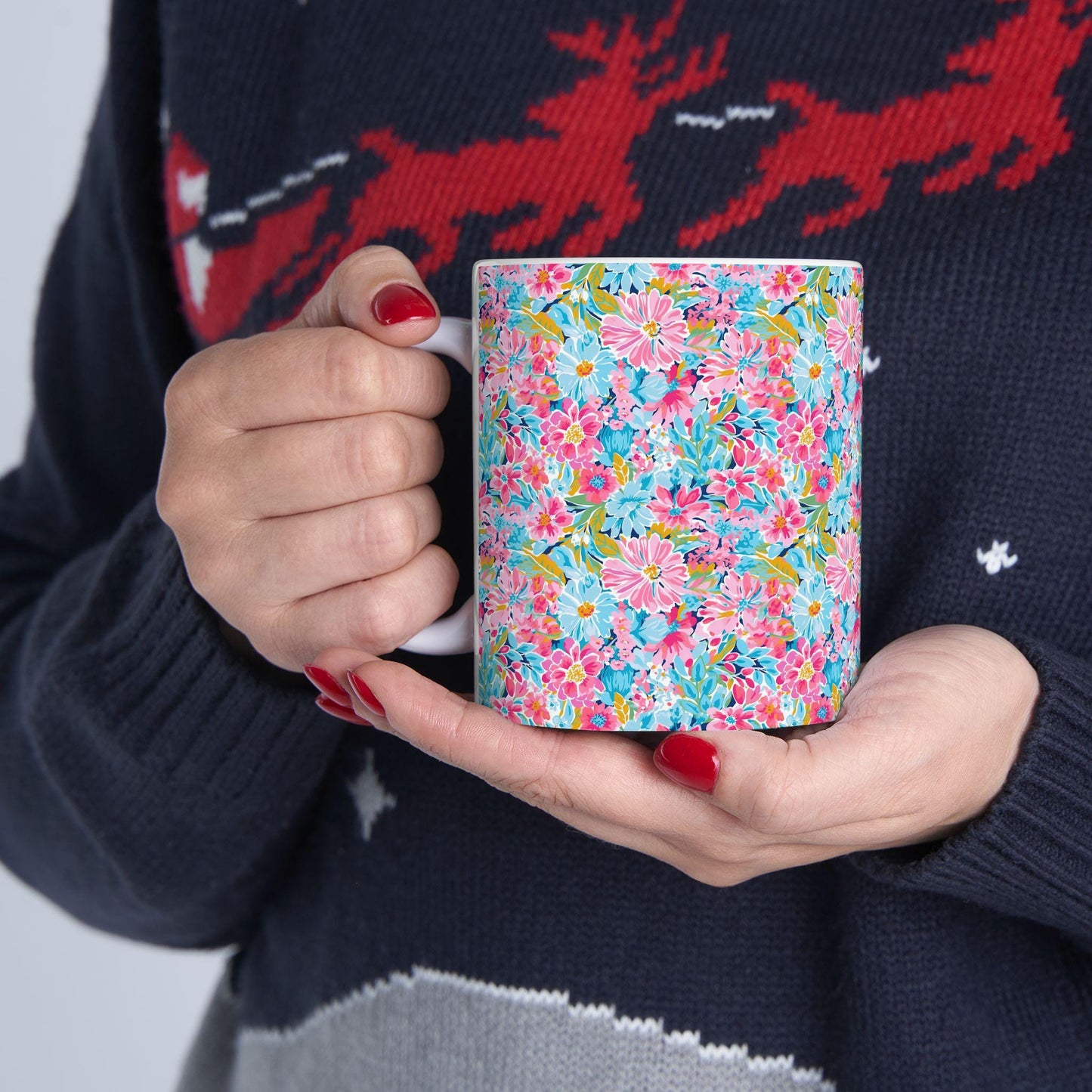 Coffee Mug, Bright Flowers