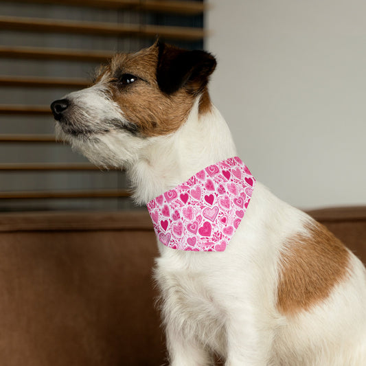 Custom Dog Bandana, Dog Valentine Bandana, Dog Gift