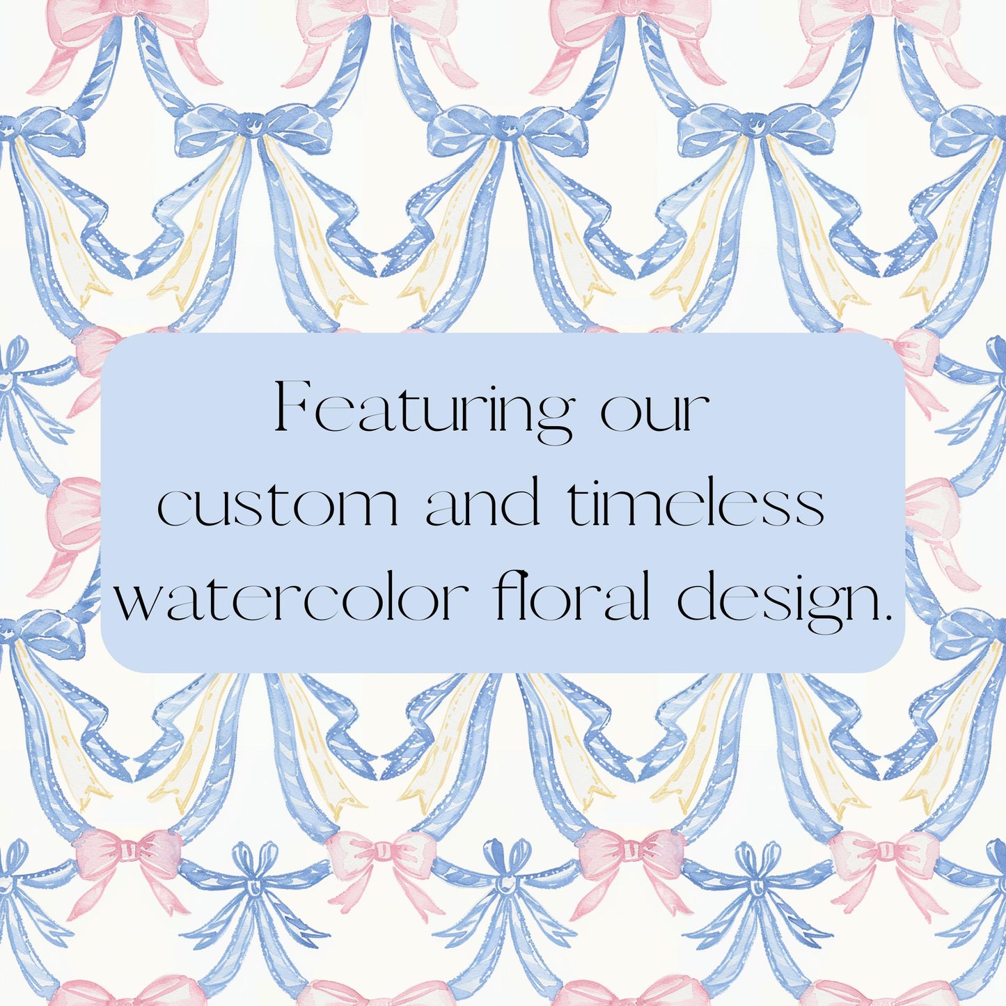Custom Shower Curtain, Pink and Blue Bows