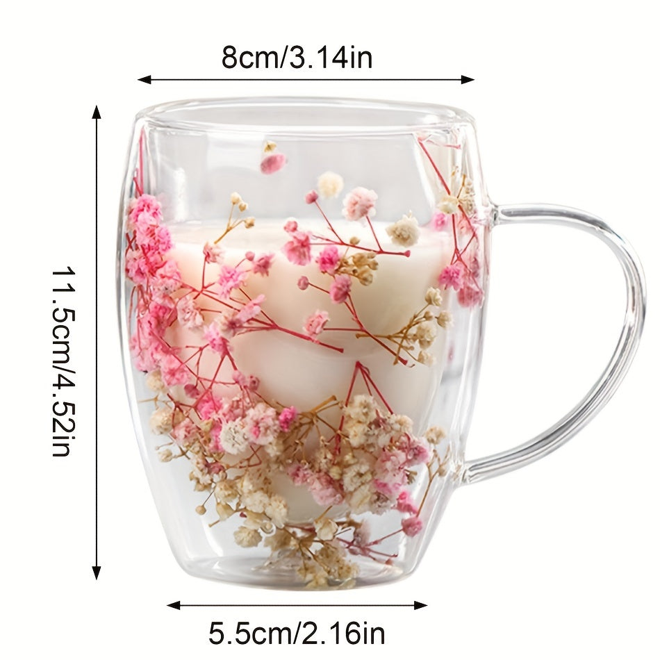 Double-Walled Insulated Borosilicate Glass Coffee Mug