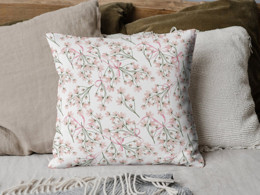 Custom Throw Pillow, Wildflowers