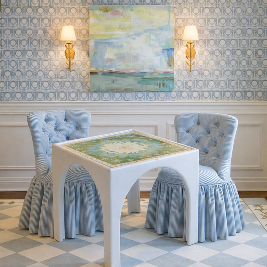 "Harper" Cottage Style Vinyl Mahjong Mat - 31" x 31"