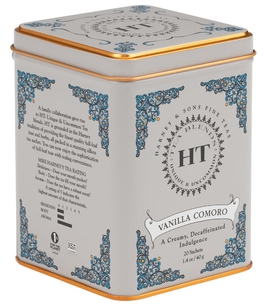 Decaf Vanilla Comoro, HT Tin of 20 Sachets