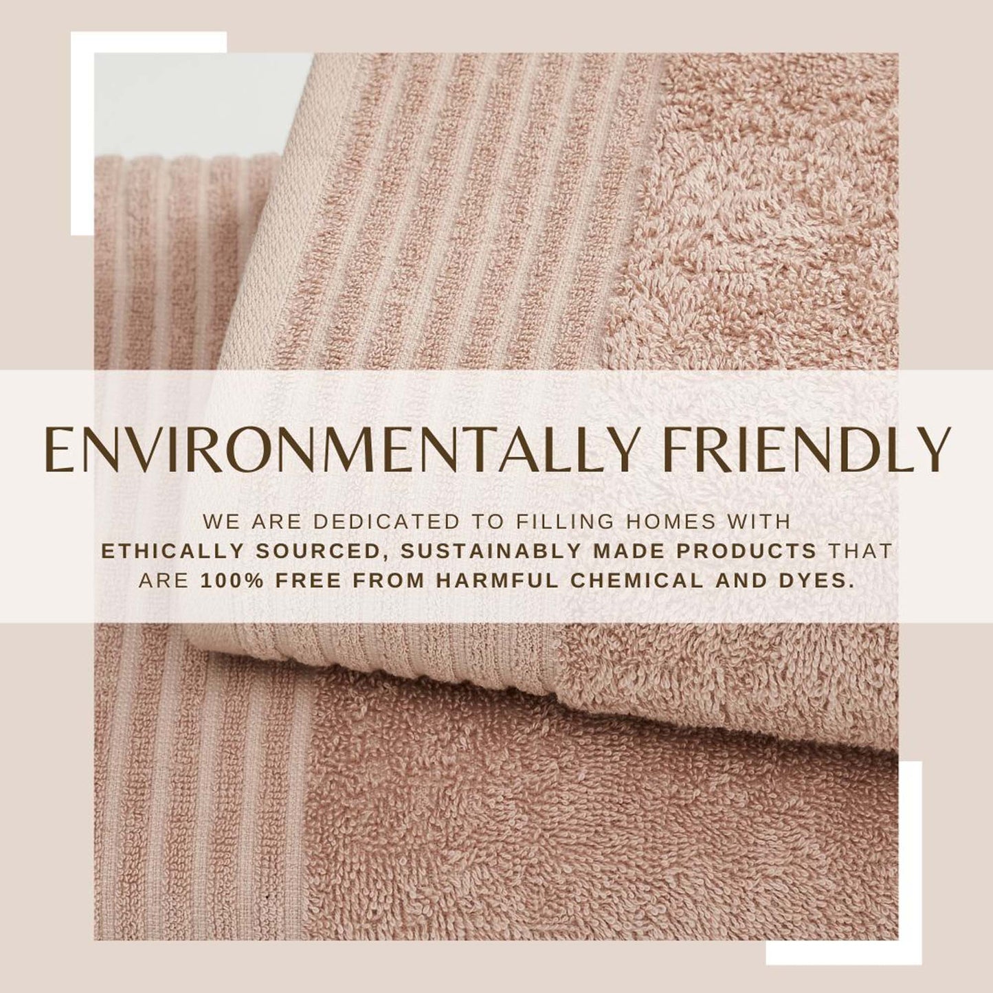 4 Pack Cotton Bath Towels - Kasper Collection