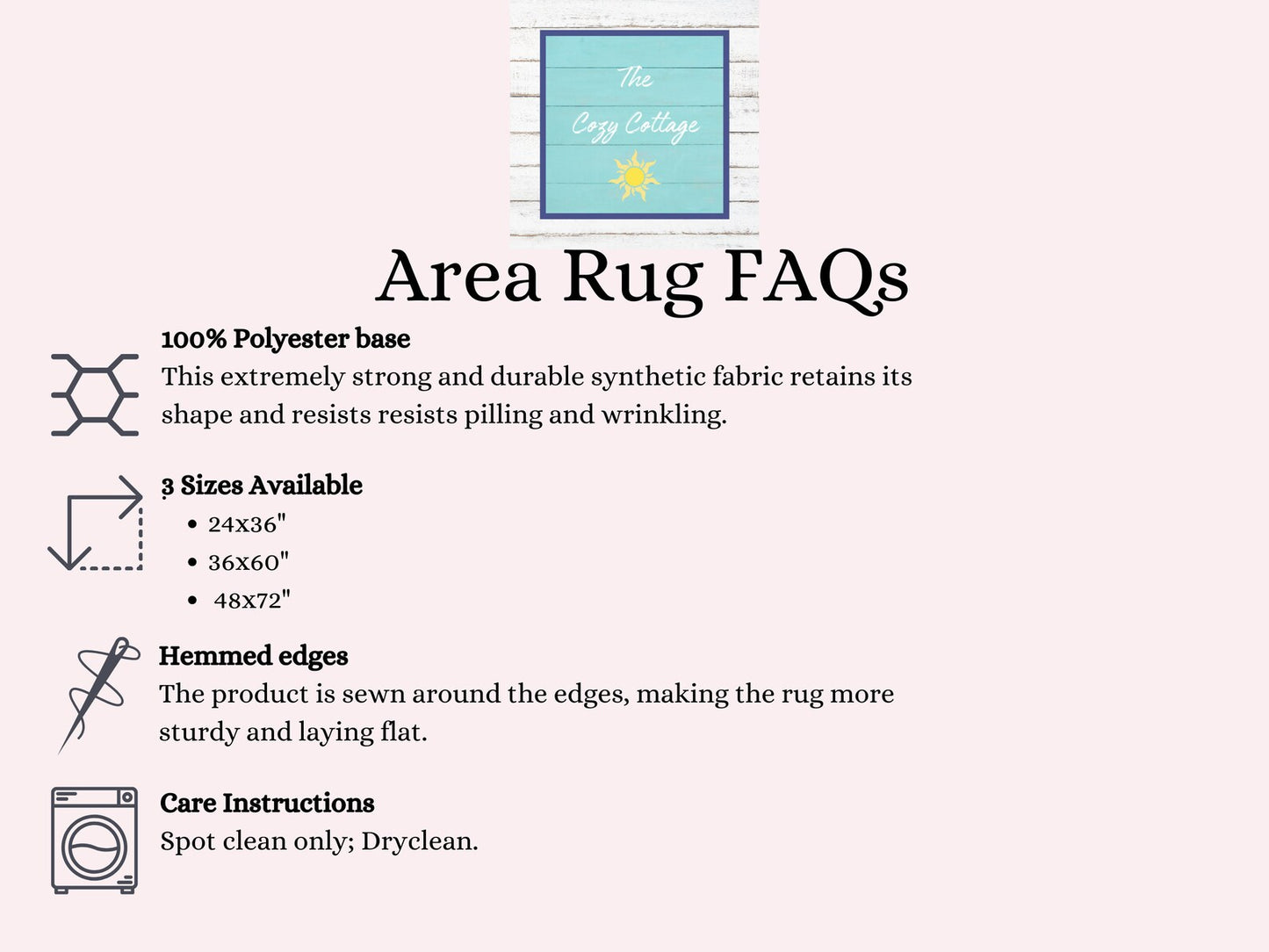 Personalized Pink Bow Area Rug — Custom Name Nursery Decor