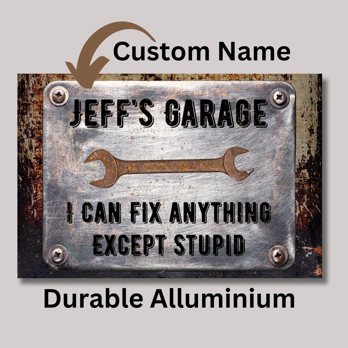 Custom Garage Sign, Dad's Garage Sign, Personalized Father's Day Gift, Gift For Dad