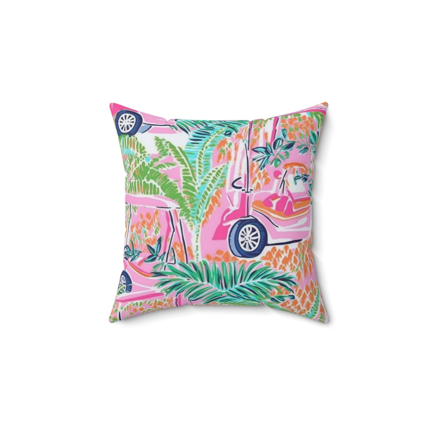 Tropical Flower Summer Personalized Decorative Pillow | Personalized Gift | Beach, Front Foyer Pillow | Last Name or Monogram | Throw Pillow