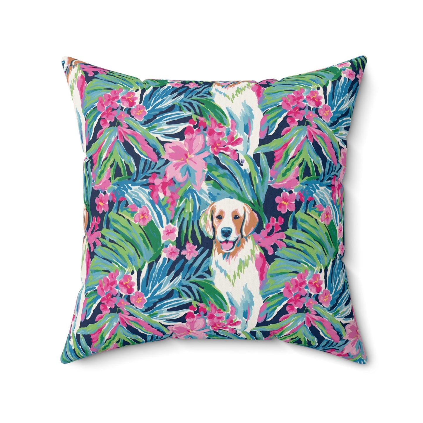 Dog Pillow, Home Decor, Preppy Room Decor, Pet Throw Pillow, Pet Pillow, Beach Home, Dorm Decor, Golden Retriever