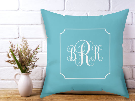Monogram Pillow, Dorm Decor, Dorm Room Decor, Preppy Room Decor, Monogram, Living Room, Home Decor, Baby Girl Nursery, Sorority House Decor