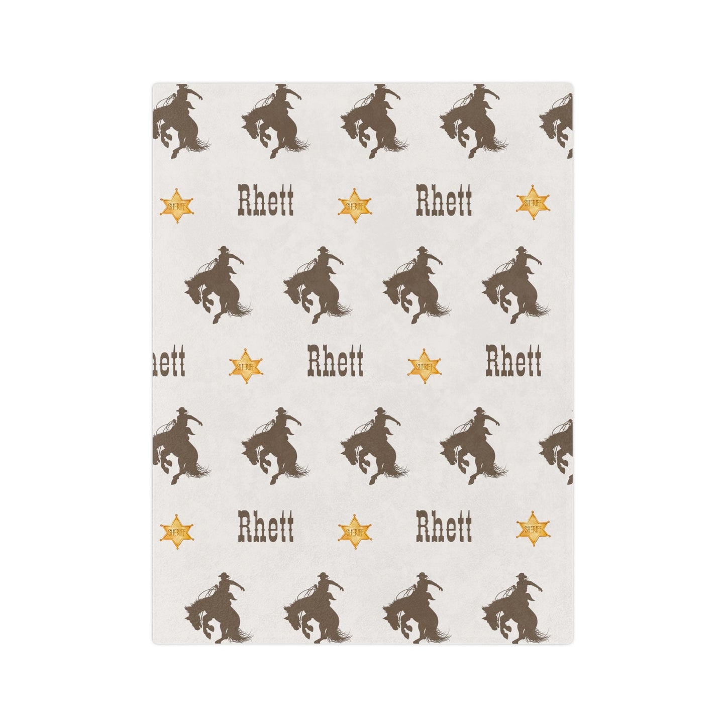 Personalized Cowboy Blanket