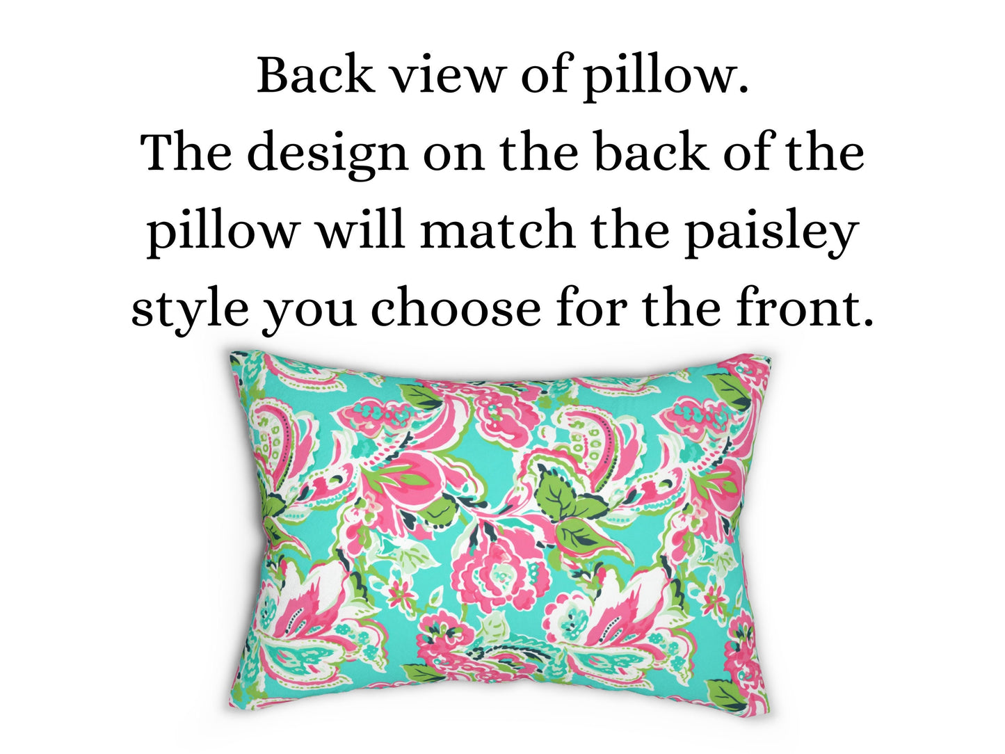 Monogram Pillow, Preppy Room Decor, Dorm Room, Palm Beach, Beach House, Decorative Pillow, Paisley Throw Pillow
