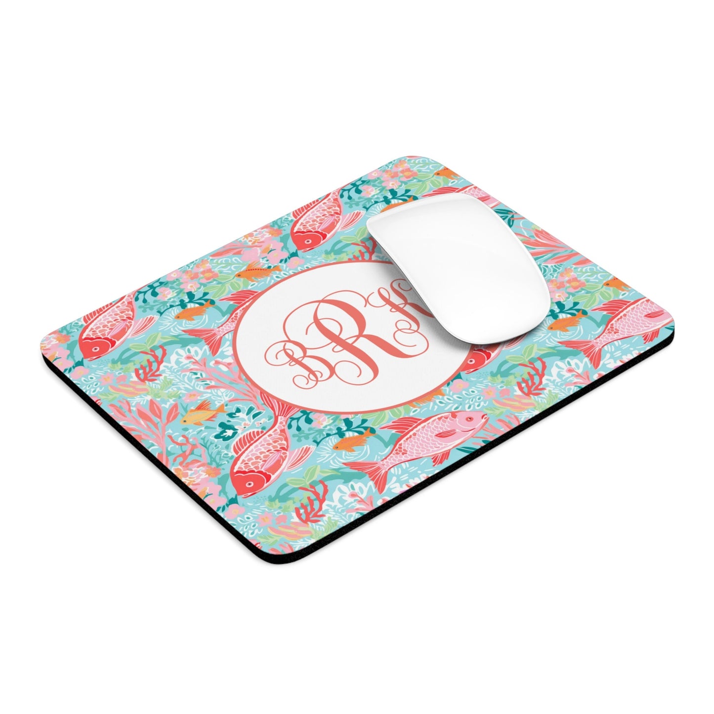 Personalized Mouse Pad, Coral Fish