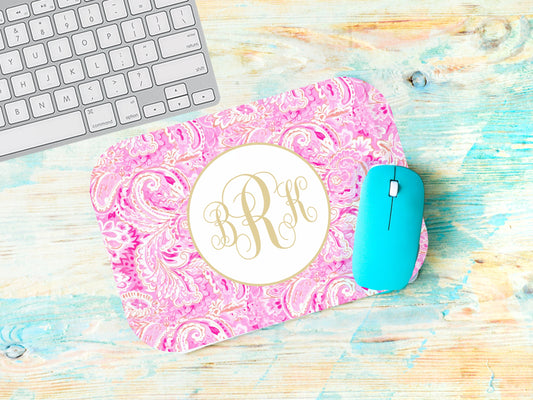 Personalized Mouse Pad, Paisley