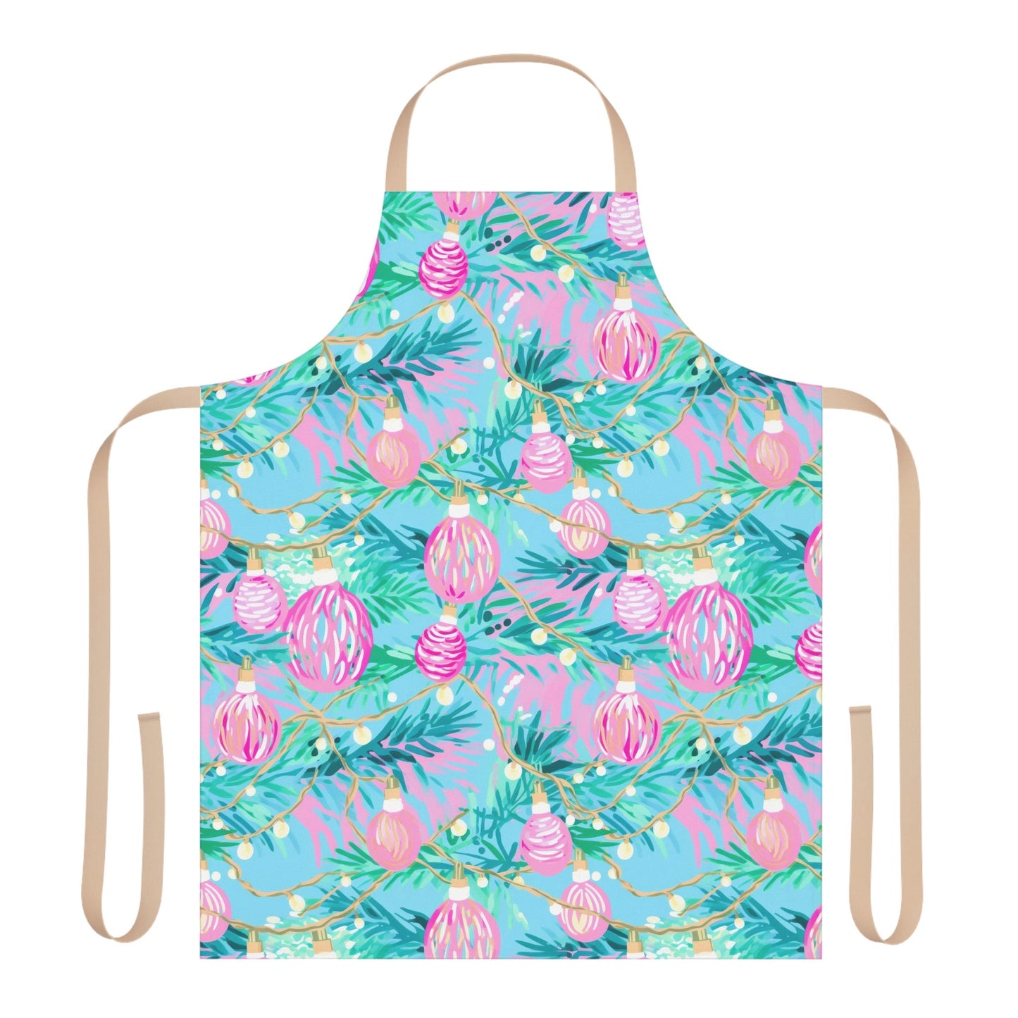 Personalized Christmas Ornaments Kitchen Apron