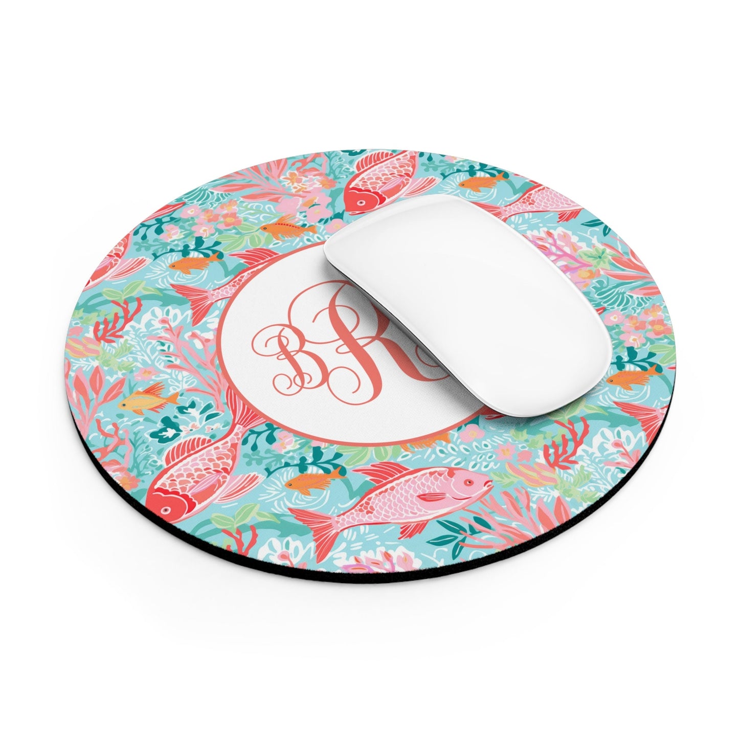 Personalized Mouse Pad, Coral Fish