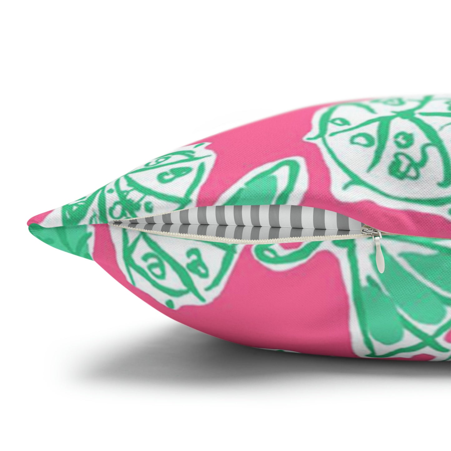 Throw Pillow for Living Room Coastal Preppy Pineapple Decor for Beach Home