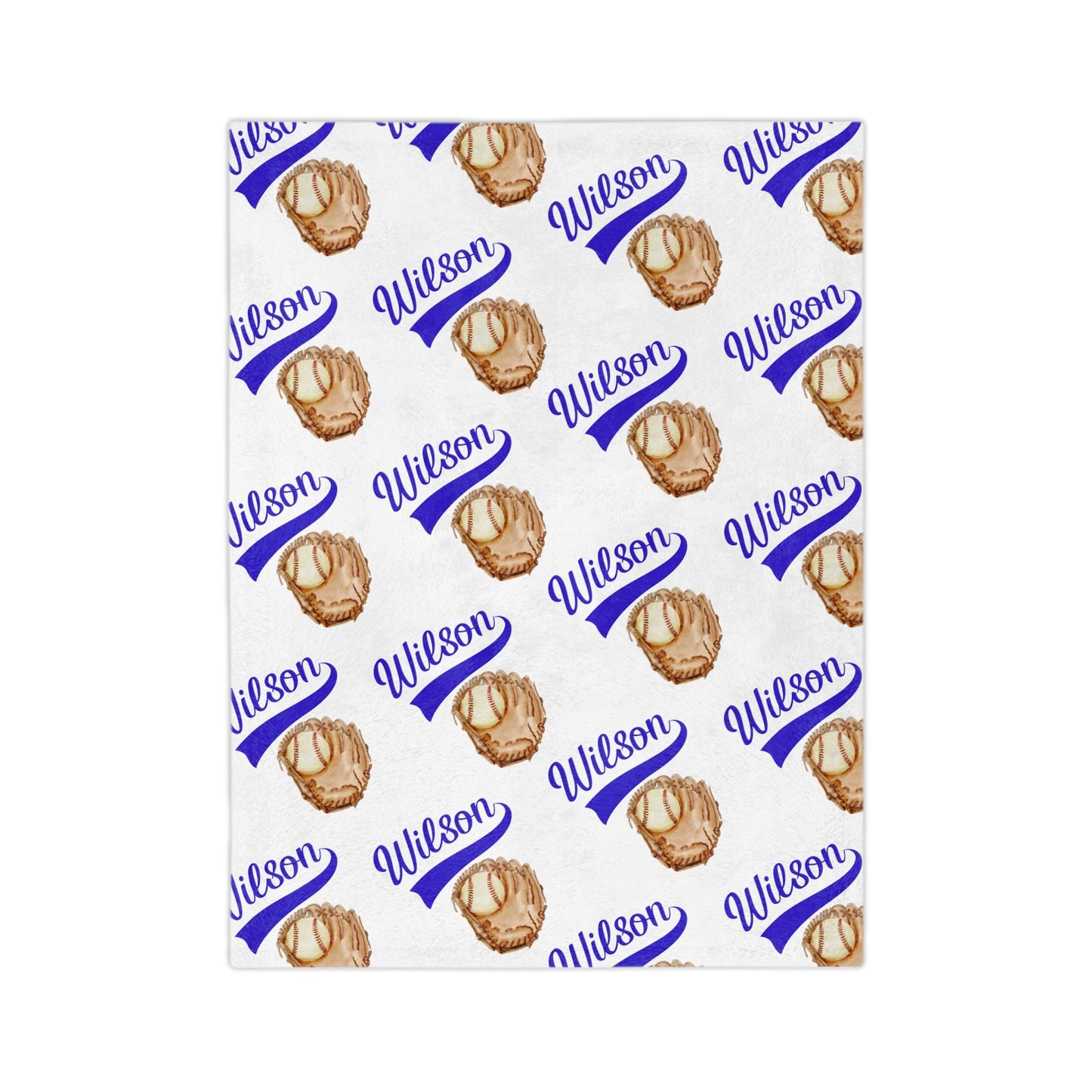 Personalized Baseball Blanket