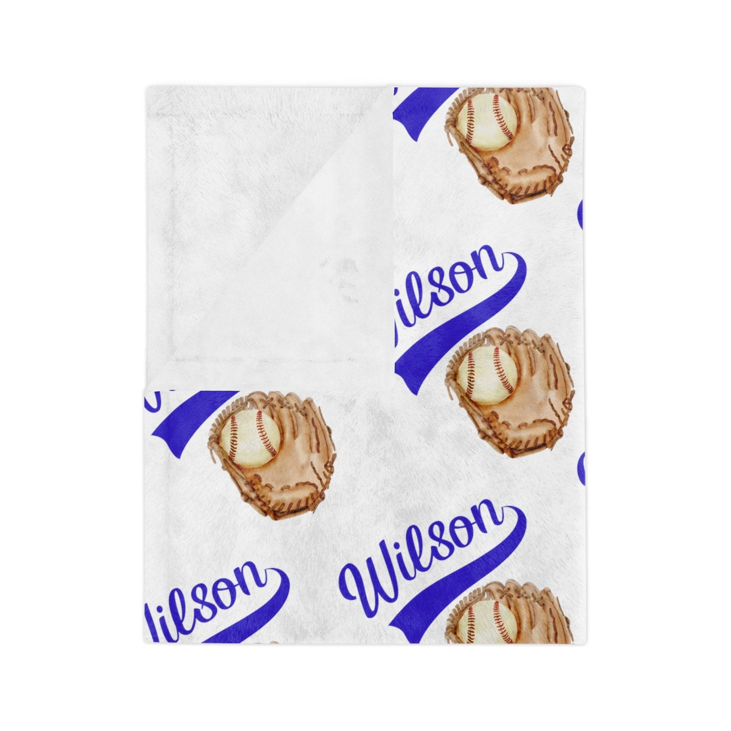Personalized Baseball Blanket