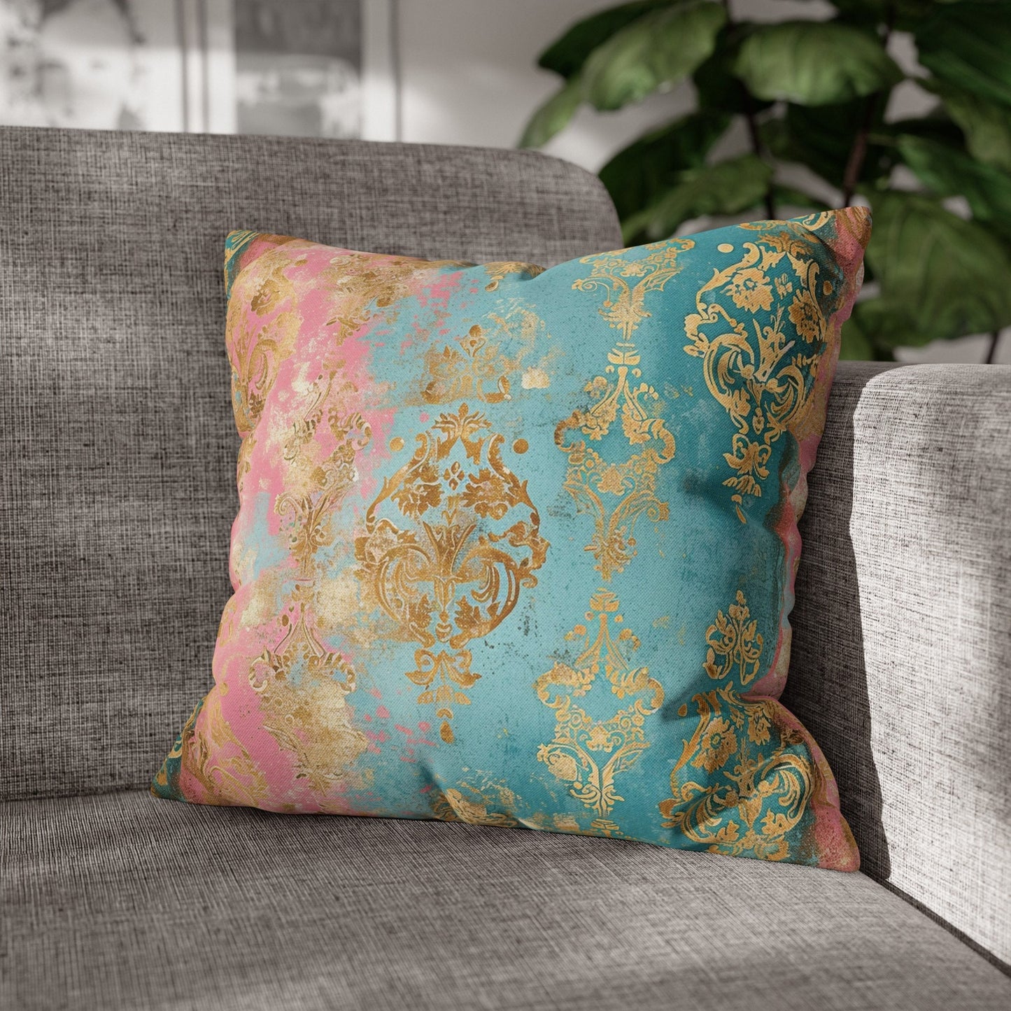 Damask Throw Pillow