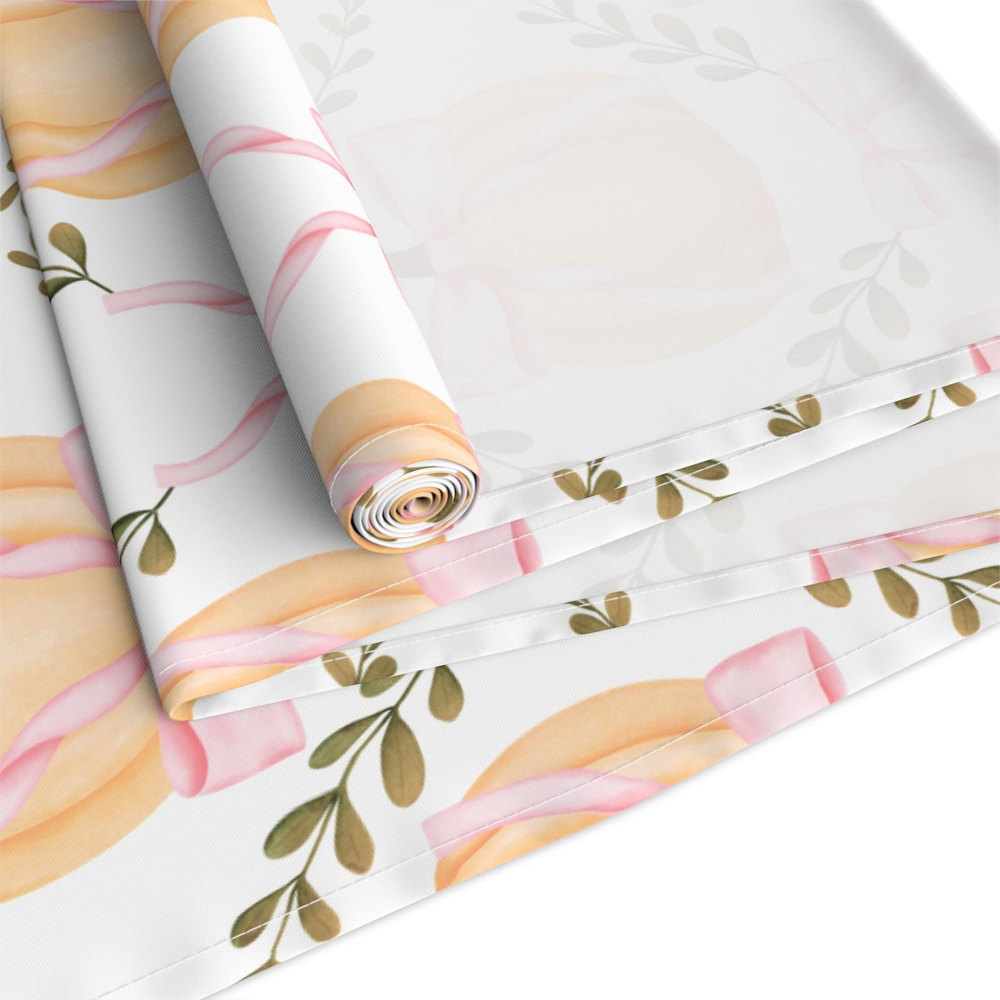 Fall Decor, Pumpkin Table Decoration, Table Runner, Holiday Table Decor, Halloween and Thanksgiving, Coquette Pink Bow Pumpkin