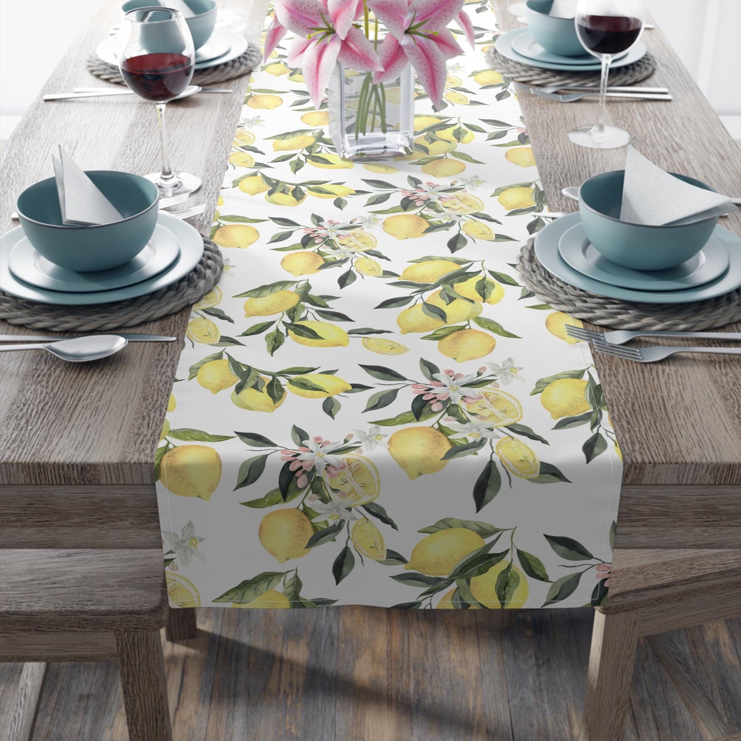 Italian Lemon Table Runner