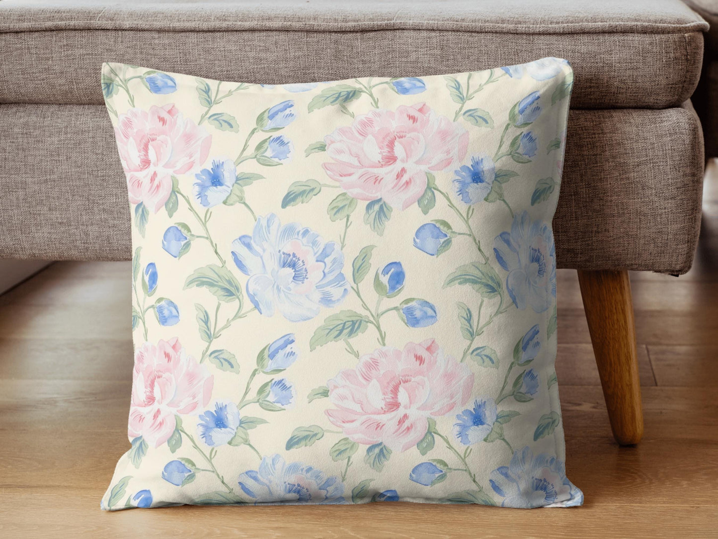 Decorative Throw Pillow, Floral Pillow Case, Grandmillenial Throw Pillow, Living RoomDecor, Pillow for Living Room