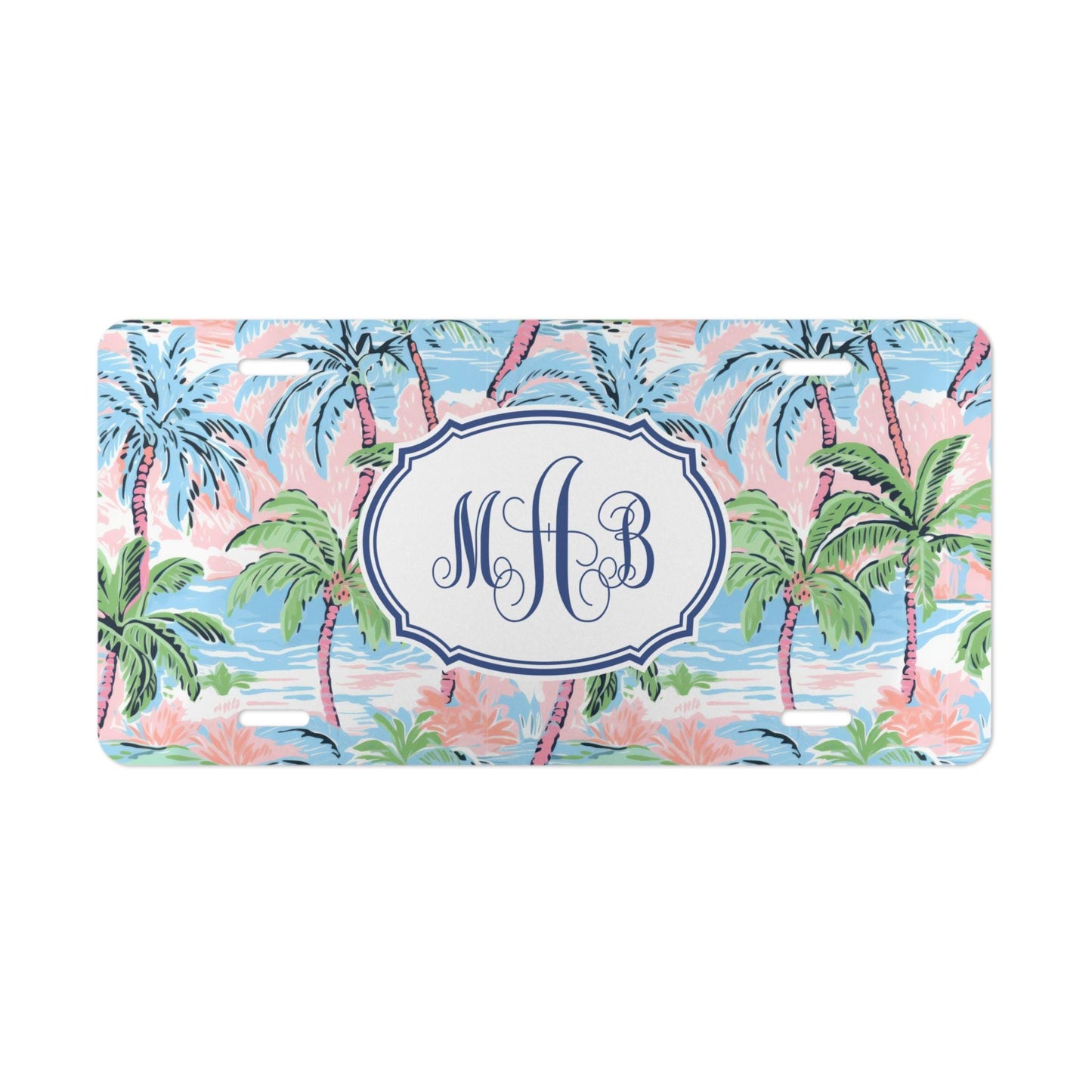 Coastal Car Plate, Car Accessories for Women, Jeep Front License Plate. Lilly Inspired License Plate Frame